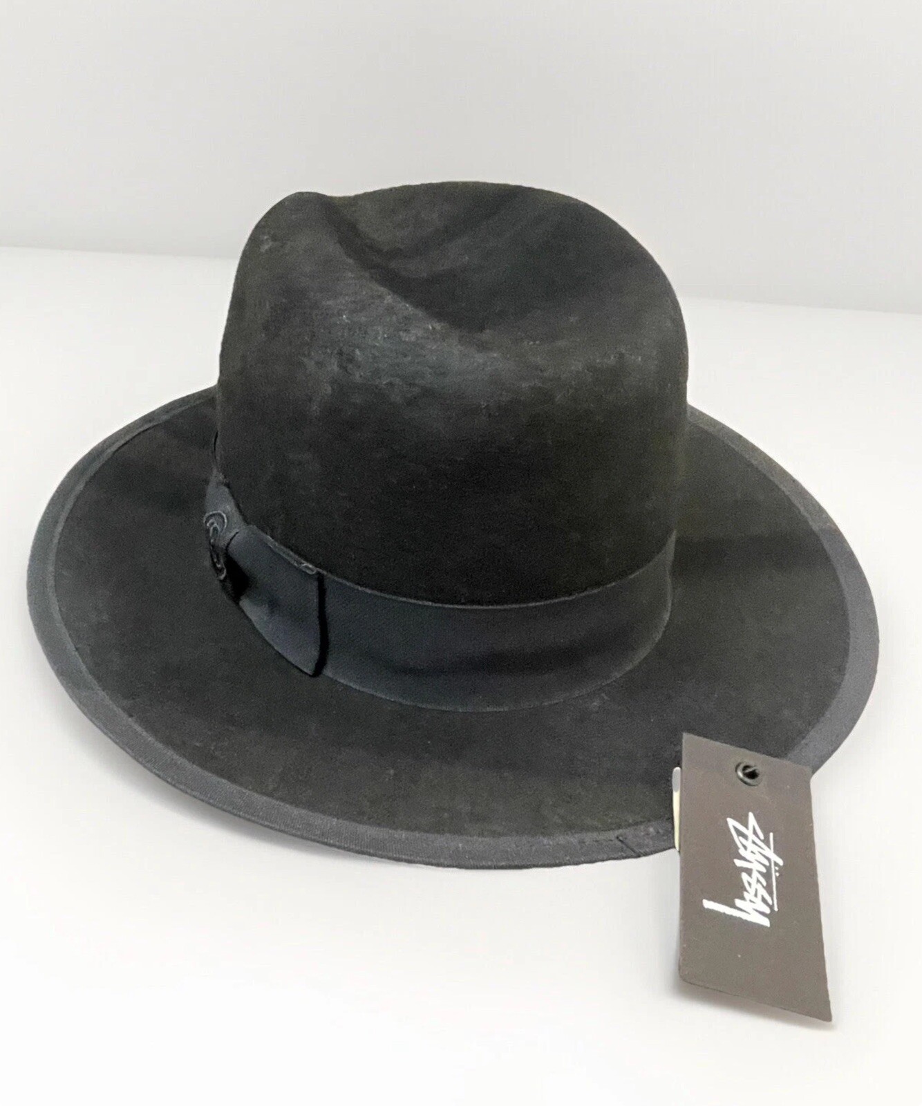 Stussy Black Vintage Fedora Hat Limited Rare StuSSY-image