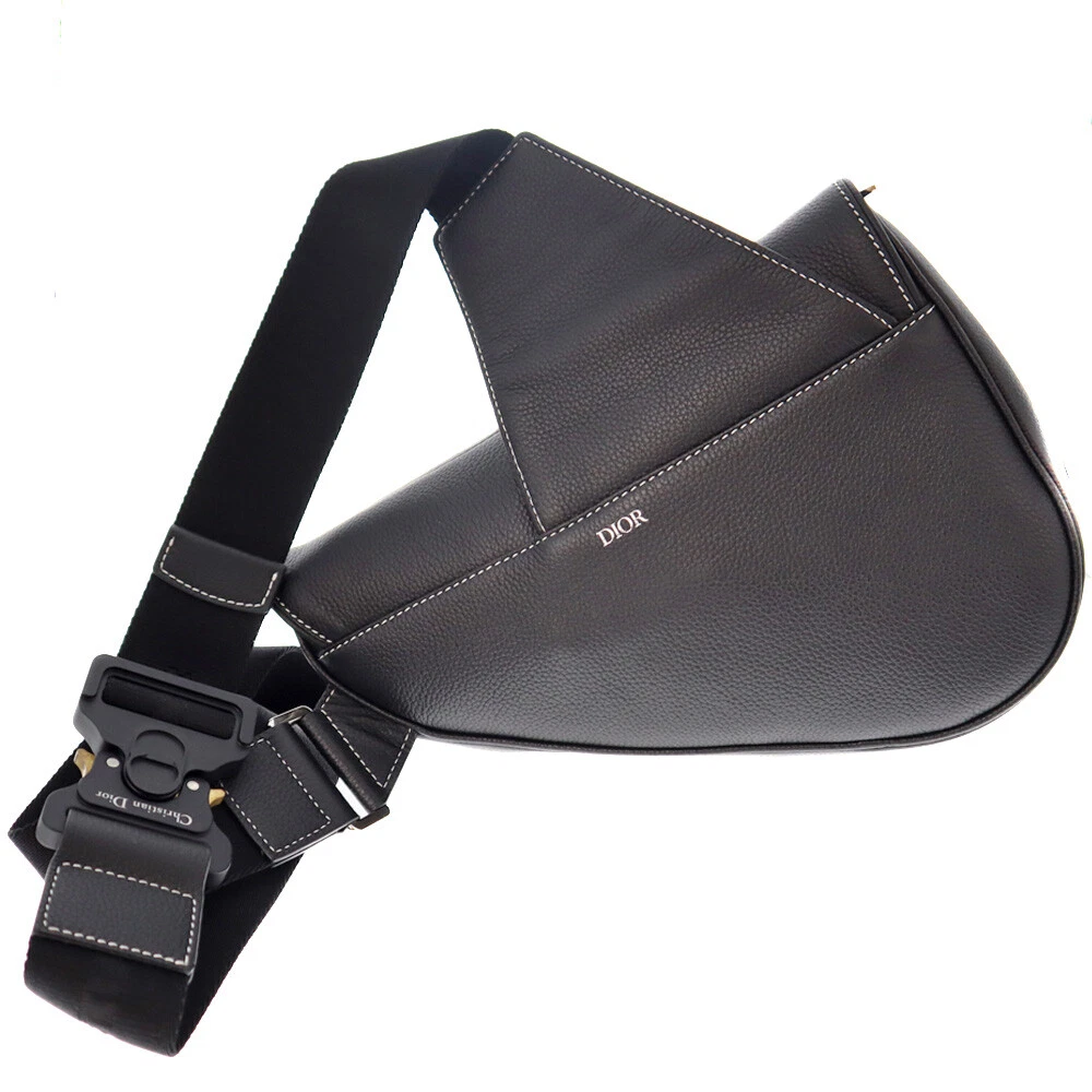 Saddle leather satchel Dior Homme Black in Leather 7084163 #26 Saddle leather satchel Dior Homme Black in Leather 7084163
