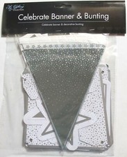 Bannière et bruant décoration fête de Noël design étoile 