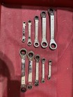 Craftsman USA America 10 pc Offset Box End Ratcheting Wrench Set Metric & SAE
