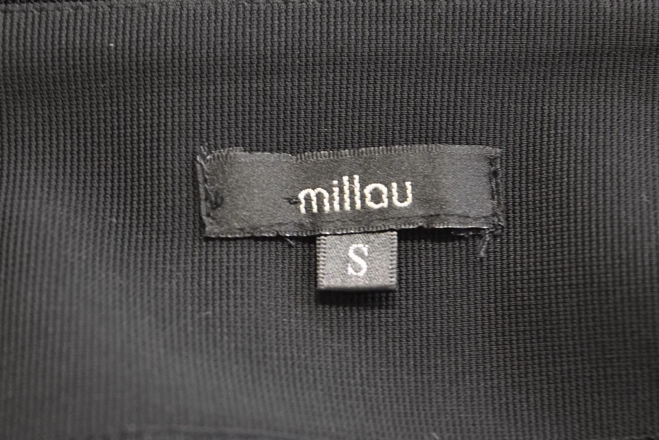 Millau 裙 S 码黑色纯色直筒及膝迷你棉质休闲 — 第 4/4 张图片