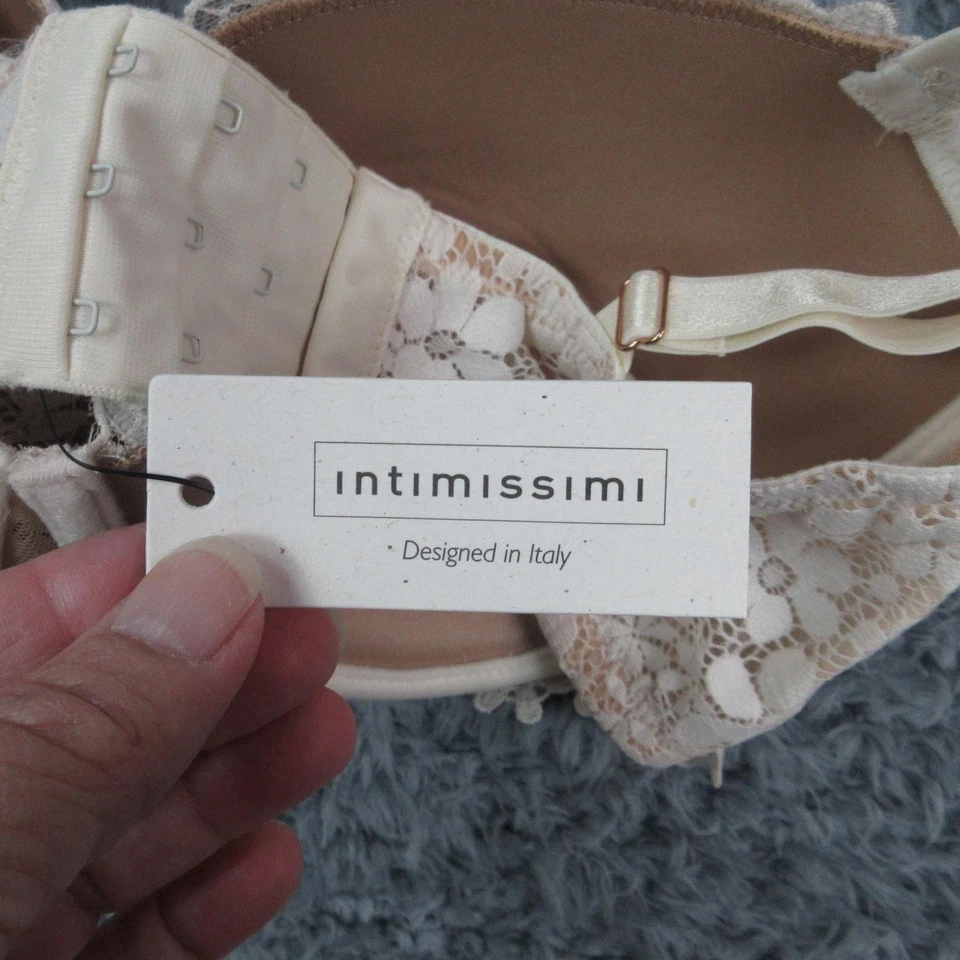 Sutiã Intimissimi Feminino 34DD Bege Baunilha Sofia Balconette Renda Projetado Novo com etiquetas - Imagem 4 de 4
