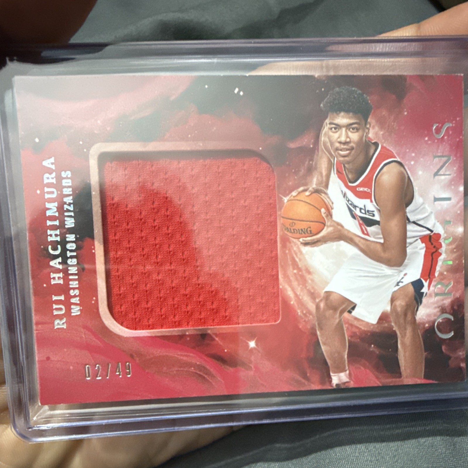 Panini 2019-20 Origins Rookie Jumbo Jerseys Rui Hachimura RJ-RHM Red /49