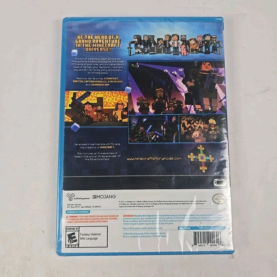 Minecraft: StoryMode The Complete Adventure, Nintendo Wii U - New Factory Sealed - Image 3 of 4