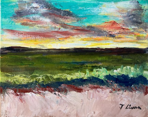 JOSE LIMA OIL PAINTING IMPRESSIONIST ART COLLECTIBLE 8x10