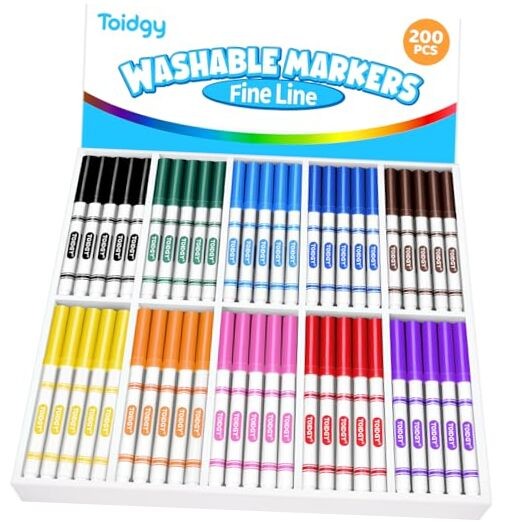 For Kids, Colored Markers Bulk For School, Thin