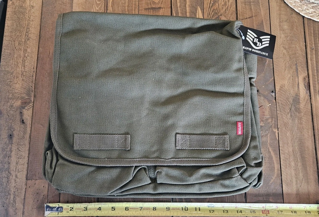 Rapid Dominance Cotton Canvas Classic Military Shoulder Messenger Bag