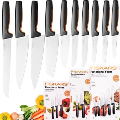 FISKARS FF MESSERSET 10 KÜCHENMESSER, JAPANISCHER EDELSTAHL, MESSER, MESSERN OVP