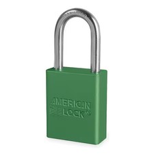 American Lock A1106grn Lockout Padlock, Keyed Different, Anodized Aluminum, 1