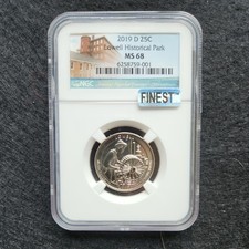 D Lowell Historical Park NP Quarter 2019 NGC MS68 Top Pop