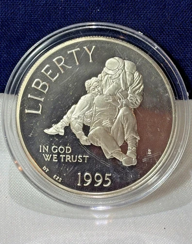 1995-S US Civil War Battlefield Commemorative Proof Silver Dollar