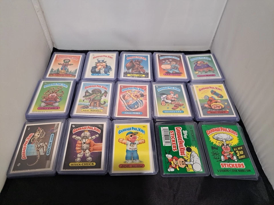 1986 Topps Garbage Pail Kids Series 3 Complete 88 Card Set Sleeves & Toploaders  - Image 4 of 4