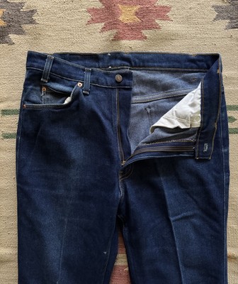 Vintage 1990s Levi's 515 USA Made Dark Wash Cowboy Denim Jeans