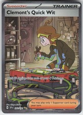 Clemont's Quick Wit 243/191 Surging Sparks Pokemon Holo NM