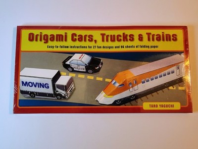 Origami Cars, Trucks and Trains Kit Kit : Kit Includes 2 Origami Books, 27...