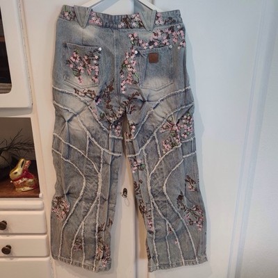 Bad Son Cherry Blossom Jeans Rarität Inch 24-25 ( M ). Neu  OVP mit Etikett