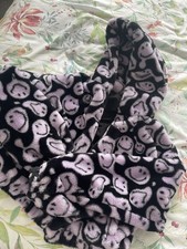 Smiley Bomber Jacket With Fur