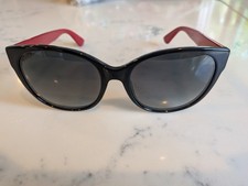 Gucci TF1168 Women s Cat Eye Sunglasses Black Frame Gray Gradient UV400 140