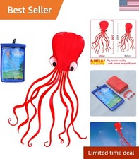 Soft Octopus Kite Series, Beautiful Kite with Long Colorful Tail for Kids and...