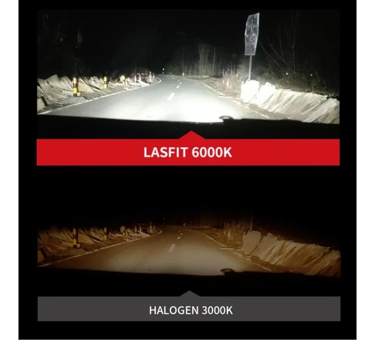 Lasfit 60W 9012 HIR2 LA Plus Series | 6,000LM 6000K LED Bulbs - Image 4 of 4