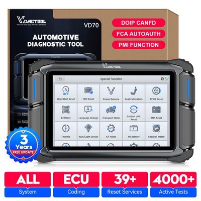 VD70 Bidirektionales Kfz-OBD2 Scanner ECU-Kodierung Schlüsselprogrammierung IMMO