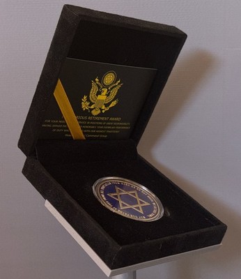 Star of David May Our Path Be Free From All Obstacles Challenge Coin