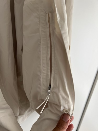 Lululemon Coaches Jacket Ivory Beige Snap Button LM4AS7S Men's Size Medium NEW - Picture 14 of 17
