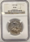 1957 FRANKLIN HALF 50C NGC PF 65