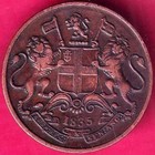EAST INDIA COMPANY 1835 ONE QUARTER ANNA RARE COIN  #R8