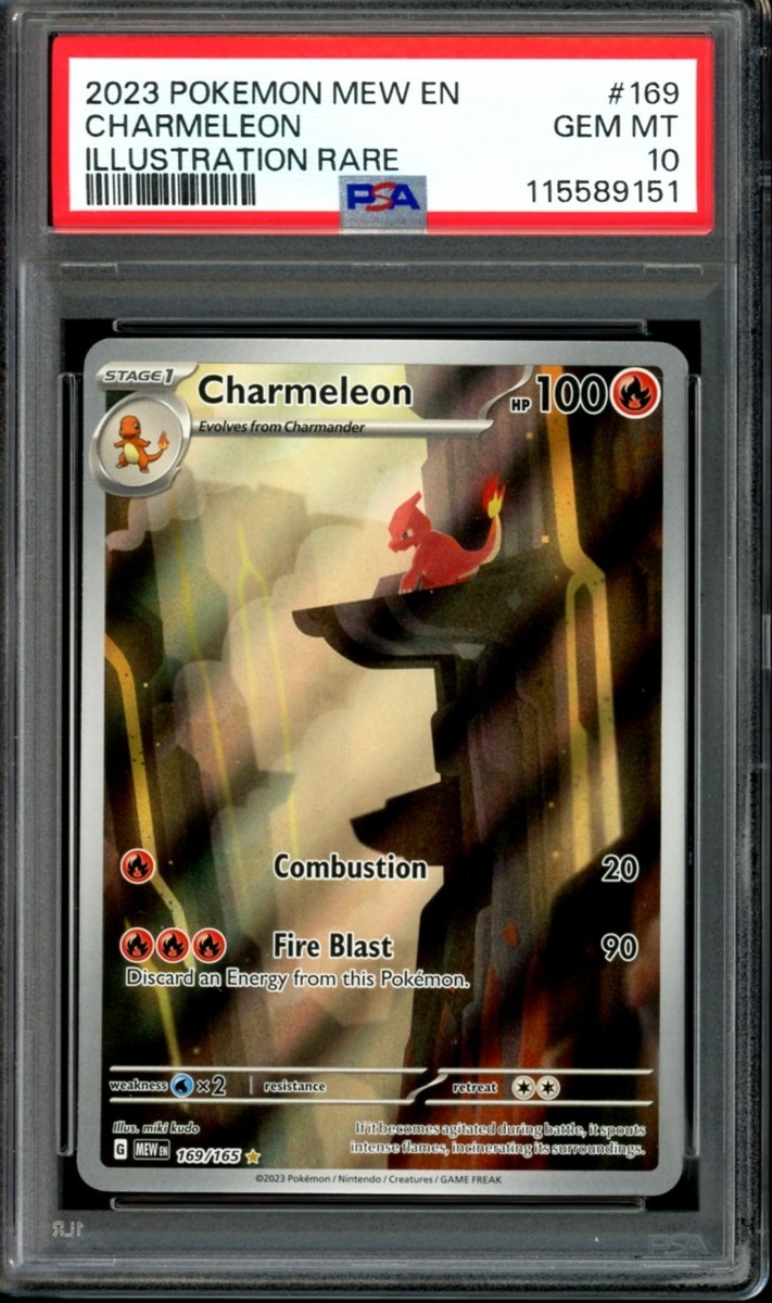 PSA 10 Charmeleon 169/165 Illustration Rare 151 2023 Pokemon SV