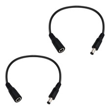 1FT DC Power Extension Cable 5.5mmx2.1mm 18AWG Male to Female 12V Extension C...