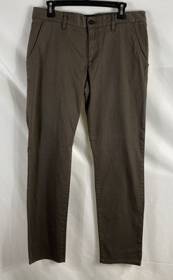 Alberto Men's Lou-J Regular Slim Fit Brown DS Print Cotton Stretch Pants 33x32