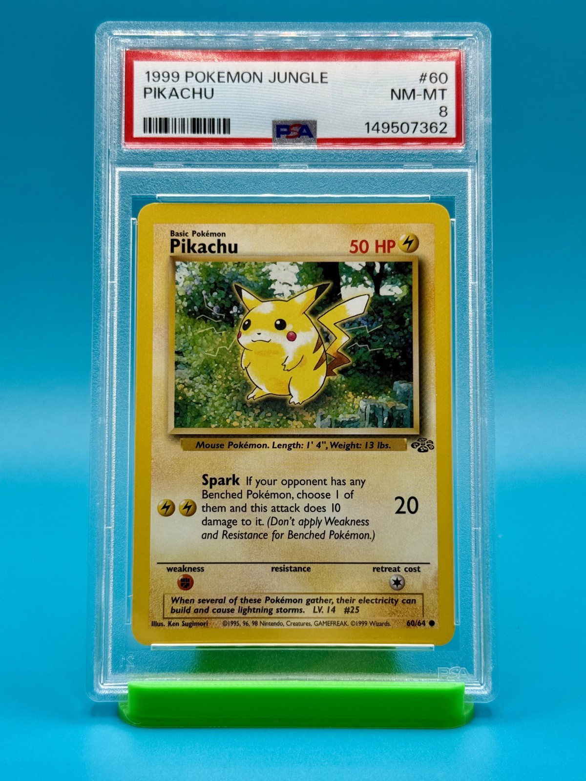 PSA 8 - Pokemon Jungle Pikachu #60