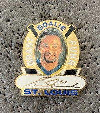 St. Louis Blues Grant Fuhr Signature Portrait NHL Hockey Pin