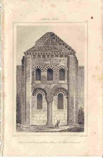 CLERMONT NOTRE DAME DU PORT PIGNON France XIe Gravure tirée d'une œuvre disparue