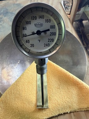 Weksler Instruments Analog Industrial Thermometer 20 SUBD Fahrenheit Scale