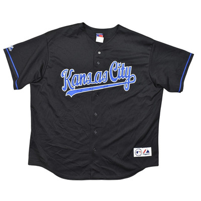 Majestic Black Baseball Jersey Men's Kansas City Royals Vintage