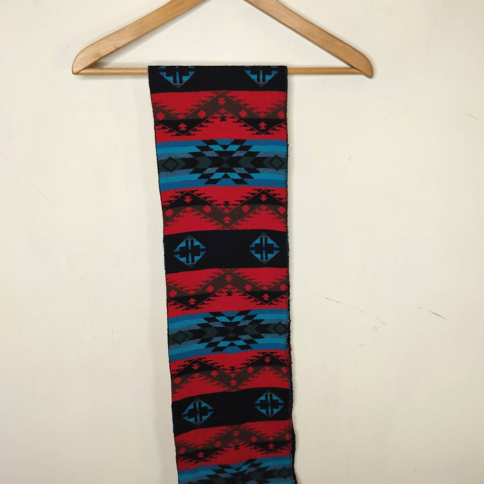 Pendleton Scarf Wool Knit Aztec Native Southwest … - image 2