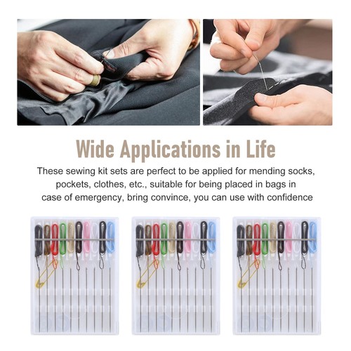 14 Boxes Fix Sewing Kit Easy Pre Threaded Needle Kit Basic Personal2489 - Picture 5 of 8