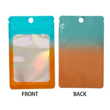 Gradient Matte Self-Sealing Bag with See-Through Window For Packaging Art Craft