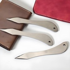 Leder Kantenpräger Edelstahl Linienmarkierer Polierwerkzeug für DIY Basteln 1Stk