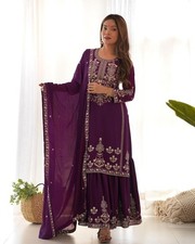 SALWAR KAMEEZ PAKISTANI INDIAN WEDDING PARTY WEAR DRESS SHARARA BOLLYWOOD SUIT