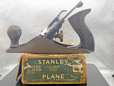 Stanley Bailey No 4 Glätthobel Made in England verpackt Vintage Werkzeug