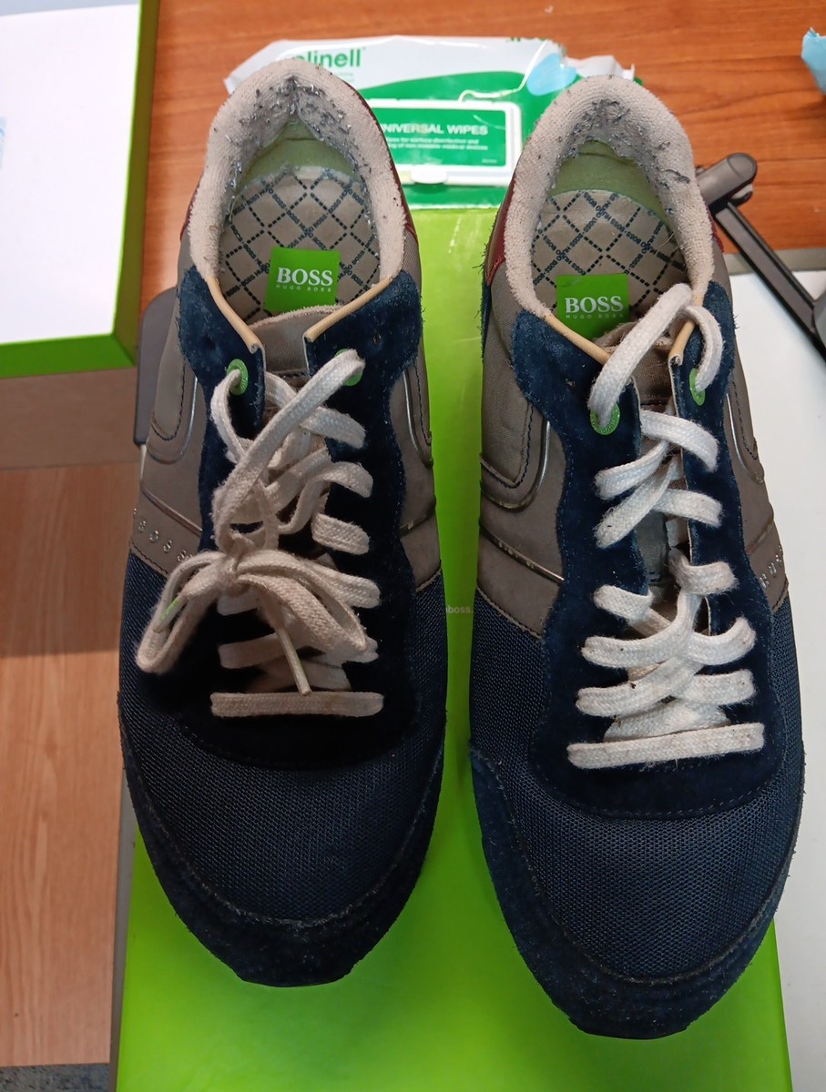 Hugo Boss Shoes Parkour Runn Color Dark Blue Size UK (Southend