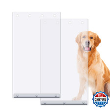 2 Pack XL Replacement Dog Door Flaps, Clear Pet Door Replacement Flap Compatible