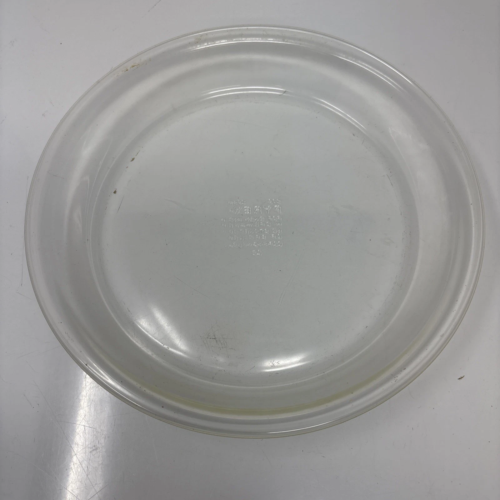 PYREX Pie Pan #209 5 - 9 Inch Pre-1975 Clear