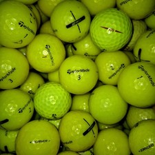 TaylorMade Assorted Model Mix 100 Yellow Golf Balls - 2A Shag Grade AA Hit-A-Way