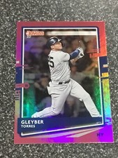 GLEYBER TORRES 2020 Donruss Pink Holo Foil SP PHOTO VARIATION #91 YANKEES