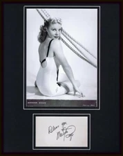 Martha Raye Signed Framed 11x14 Photo Display 