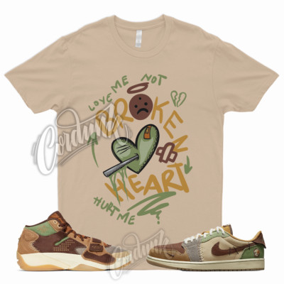 BROKE Shirt for 1 Low OG Zion Williamson Voodoo Flax Sesame Brown Green Fossil 2